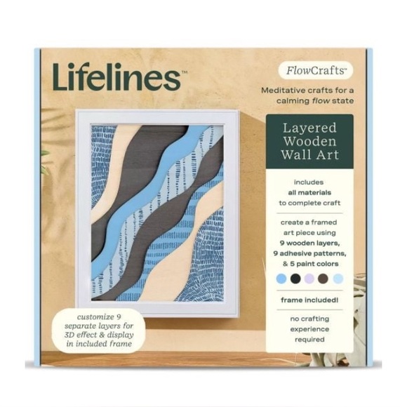 Lifelines Other - Lifeline’s Adult Wooden Wall Art Kit